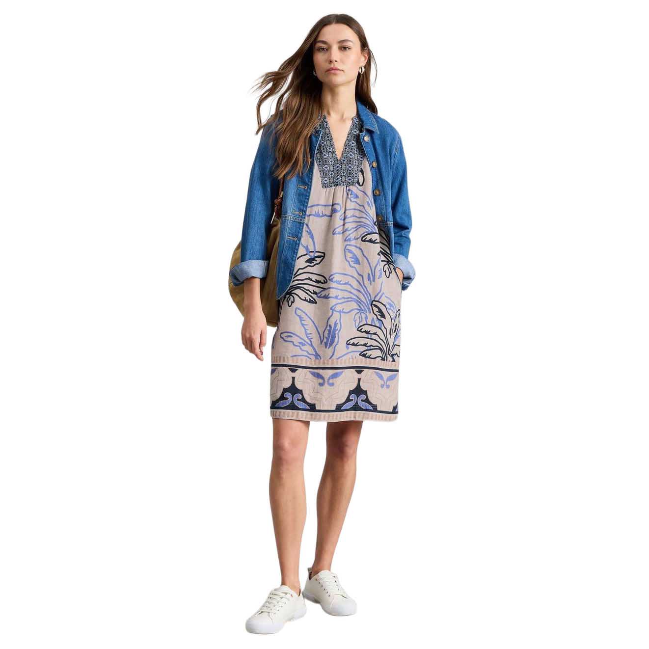 White Stuff Ash Linen Dress